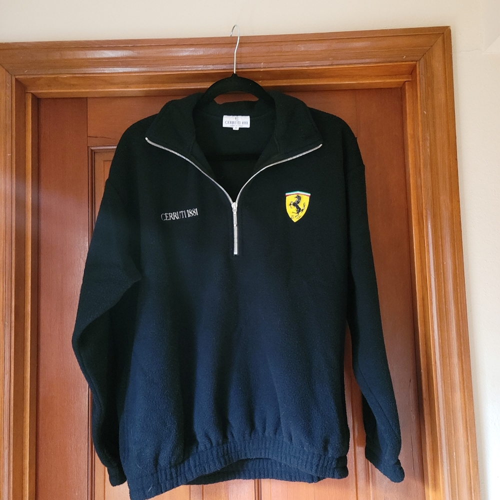 Ferrari Cerruti 1/4 zip pull over fleece